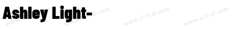 Ashley Light字体字体转换